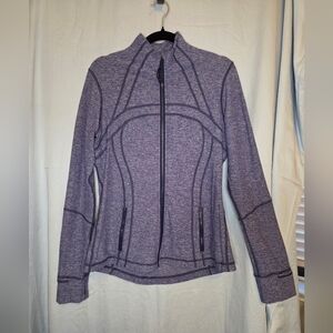 G382. Lululemon Define Jacket (Rulu) in Heathered Hero Blue - Size 12